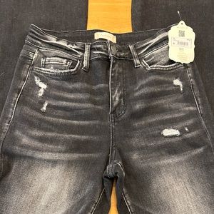 Altar’d State Black Distressed Flare Jeans. Size 27